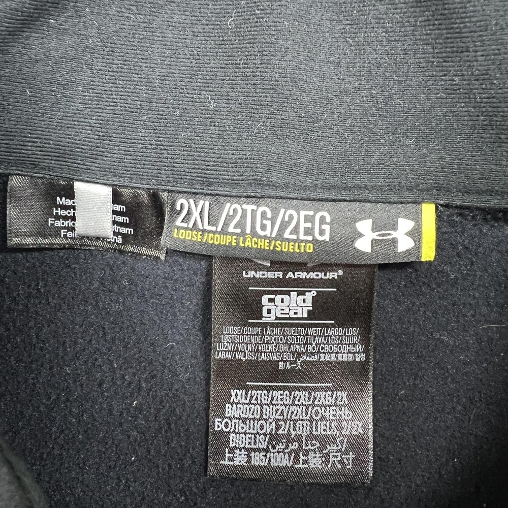 Under Armour Vest Mens 2XL Black ColdGear Storm 1 PrimaLoft Zip Softshell Puffer - Picture 9 of 16